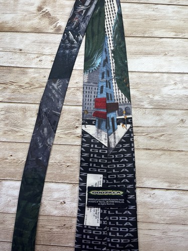 Vtg 1998 Godzilla Mens Tie Briefly Stated Inc. New York. Toho Co. CC - Picture 3 of 5