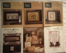 Lot of 6 assorted vintage Cross Stitch Pattern reference Booklets