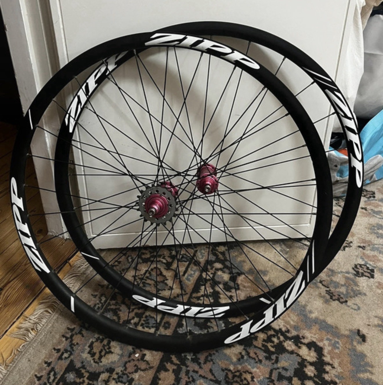 WHEEL SET   TRACK ZIPP / MACK HUBS FIX/FIX