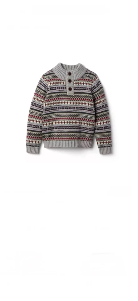 NWT• Boys Janie & Jack Fair Isle Sweater - Image 2 of 4