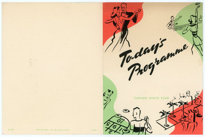 1949 RMS Queen Mary Cunard White Star Program #DP