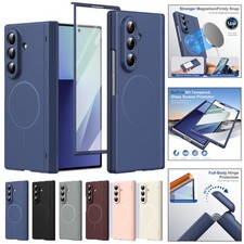 For Samsung Galaxy Z Fold 7 6 5 4 3 Masafe Magnetic Case With Glass Screen Film