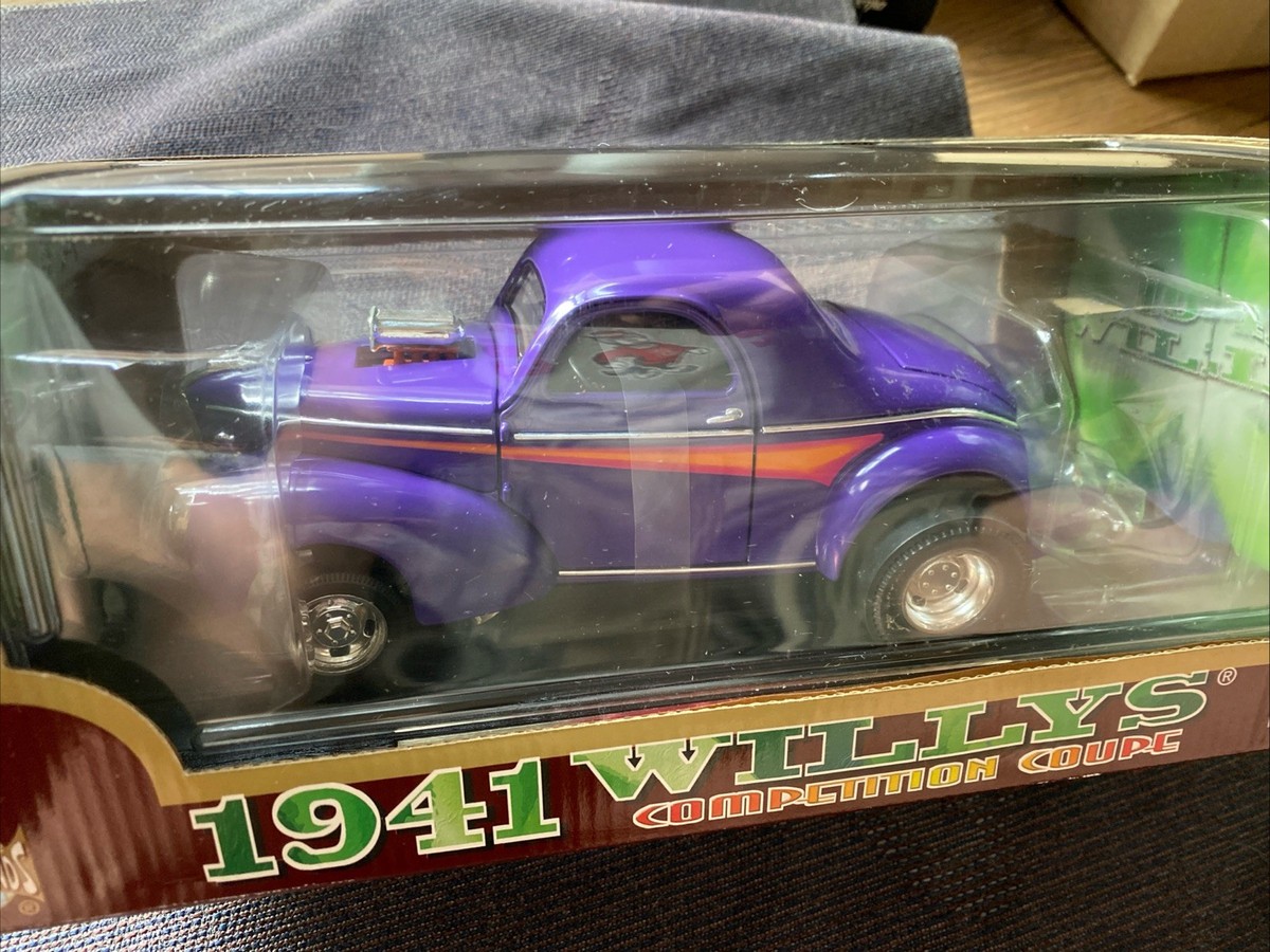 Road Legends 1941 Willys Competition Coupe Hot Rod purple 1:18 Scale Die  Cast