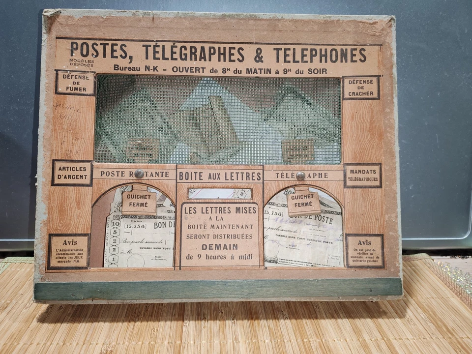 Rare ANCIEN JEU BOITE POSTES TELEGRAPHES ET TELEPHONES JOUET JEUX ANNEES 1900's - Photo 2/4