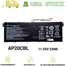 53Wh Genuine AP20CBL 31CP5/82/70 Battery for Acer Aspire 5 A515-45 Swift SF314