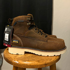 Ariat Rebar Lift Brown Composite Toe EH Lace-Up Work Boots Men’s 8EE WIDE