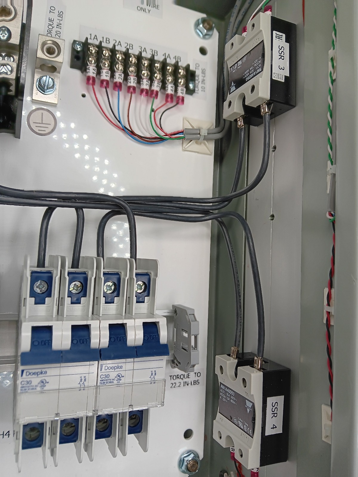Infratech Surface Mounted Solid State Relay Panel 4 Relay, Part No. 30-4054