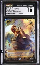 Gem Mint 10 Disney Lorcana Circle Of Life 225 Fabled Enchanted CGC