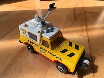 Matchbox Super Kings Plymouth Trail Duster Airport Fire Tender 1978