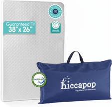 Playard Mattress Pad (38"X26"X1"), Playpen Pad, Portable Crib Mattress with Carr
