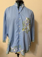 VTG CARO OF HONOLULU 18 TUNIC TOP WORSHIP WORK TRAVEL VACATION COVERUP LOUNGE