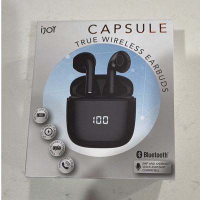 iJoy Capsule True Wireless Bluetooth Earbuds Black Rose Gold Touch Control Mic