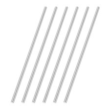 6 Pcs Round Steel Rod 3.9mm Diameter 100mm Long HSS Lathe Bar Stock Tool