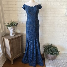 La Femme Beaded NWOT Mermaid Gown, Off Shoulder, Formal, 4
