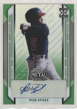 2021 Leaf Metal Draft Green Rainbow /10 Ryan Spikes #BA-RS2 Auto 4z8
