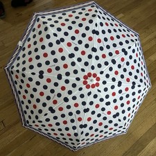 Brighton Polka Dot Umbrella Missing The Finial On Top 35  Diameter