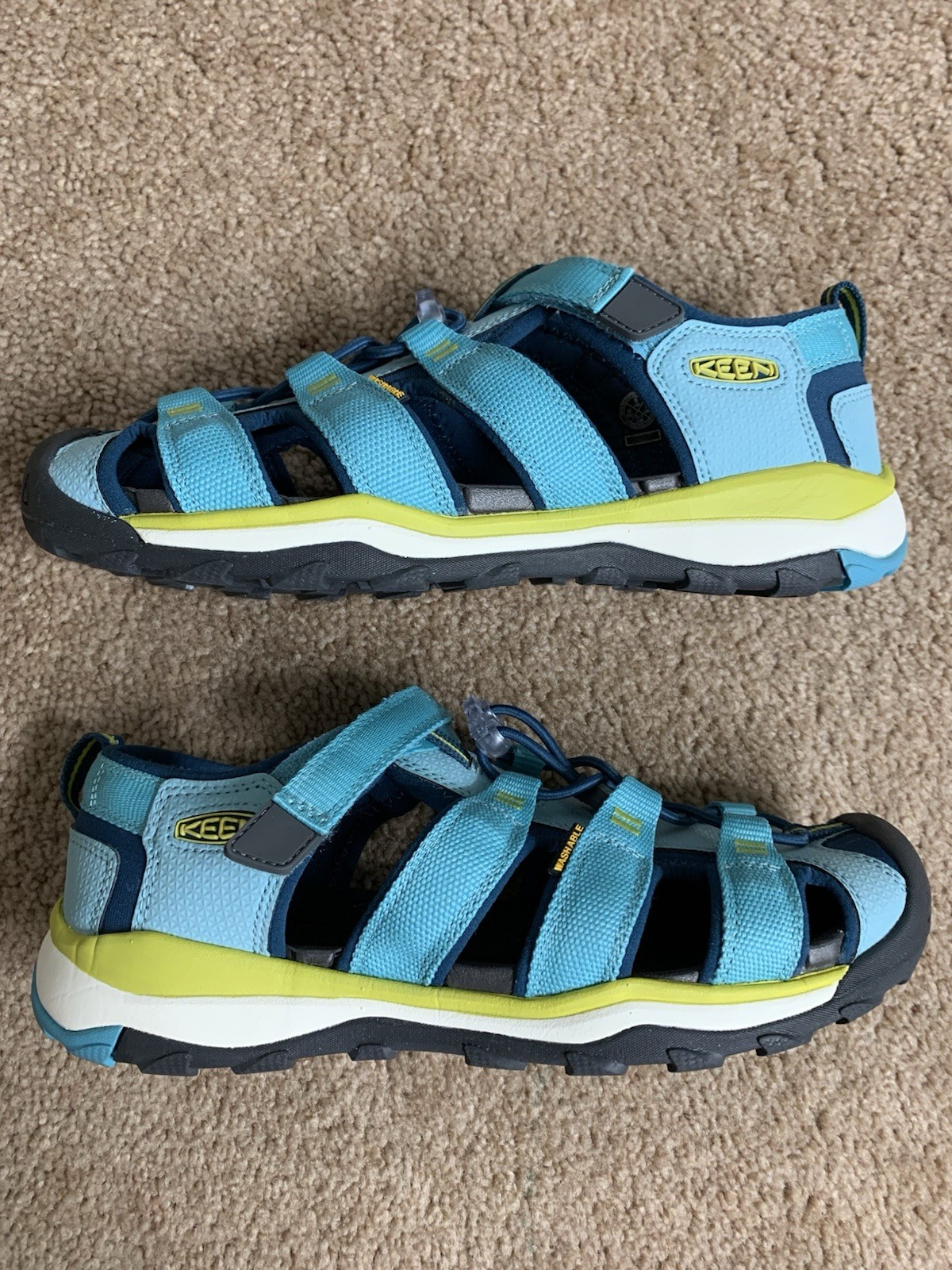 Sandali Keen donna nero blu verde Newport H2 taglia 6
