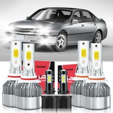 For Chevrolet Impala 2000-2005 Hi/Lo Beam Fog Light LED Headlight Bulbs Combo