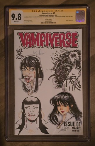 Vampiverse #1F CGC 9.8 SS 4 Sketches Zhou, Kirkpatrick, Melemdez, Johnson 2025