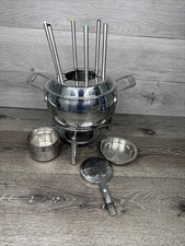 All-Clad  Stainless Steel 3 Qt Fondue Set Pot...