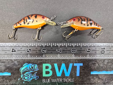 Pre-Rapala Vintage Luhr Jensen 1/8 oz Speed Trap 2-Pak: Summer Crayfish