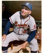 Edd Roush Milwaukee Braves Coach  Colorized 8x10 Print-FREE SHIPPING