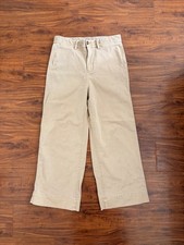 Gap Vintage Denim Wide Leg Chino Trousers High Rise Women's Size 8 Khakl1 NWT