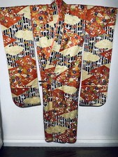 Furisode Kimono Pure Silk Coming of Age Ceremony Graduation Gorgeous