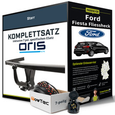 Für FORD Fiesta Fliessheck VI CB1, CCN Anhängerkupplung starr +eSatz 7pol 13-18