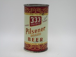 333 Pilsener Brand Flat Top Beer Can ( SWEET )