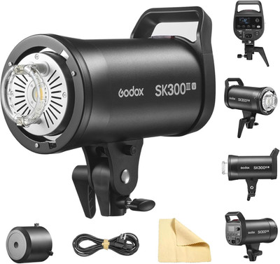 SK300IIIV Studio Flash 300Ws 2.4G Wireless Bowens Mount Strobe Light with 10W LE