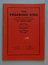 Livret/Script Le Roi Vagabond © 1956, Samuel French Pub.