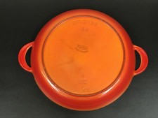 Descoware Flame Orange Enameled Cast Iron Lidded Casserole — listing 3