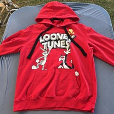 Looney Tunes Size Medium 7-9 Sweatshirt Hoodie Tweety, Sylvester  Bugs Bunny