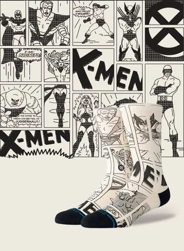 Stance X Marvel X-MEN Collection CREW Socks FRESHTEK COMBED COTTON 1 PAIR - Picture 4 of 16