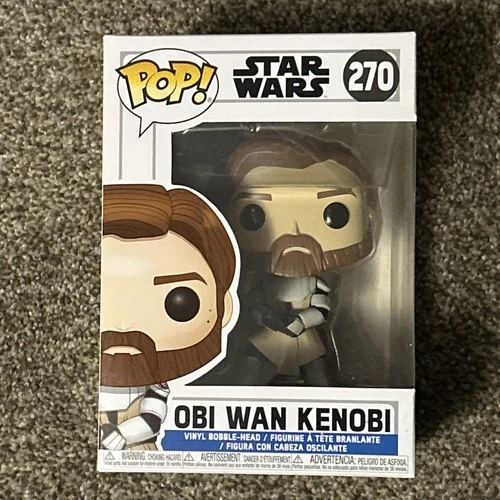 Funko Pop! Star Wars Obi-Wan Kenobi The Clone Wars #270 Vinyl Figure NIB MINT