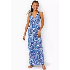 Lilly Pulitzer Serena Maxi Dress Size 8 Deep ...