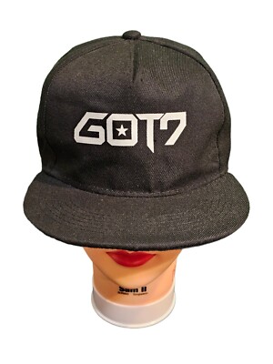 GOT7 Kpop Flat Bill Snapback Adjustable Hat Black