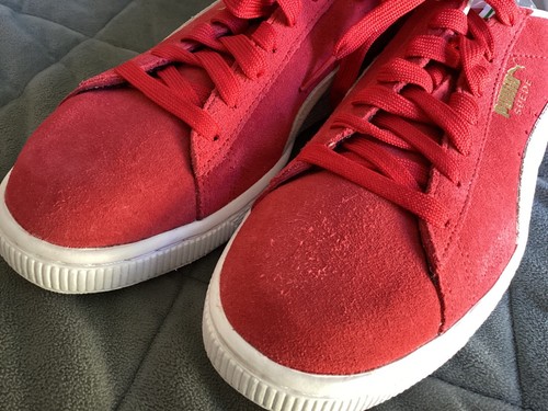MEN'S PUMA 'SUEDE CLASSIC' SZ 8.5 US SHOES RED. - Picture 15 of 18