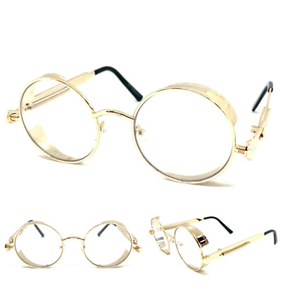 Gold Rimless Glasses Faux Wood Classy Retro Style Eyeglasses - Rimless Gold Frame With Faux Wood Temples, Clear Lens (Fashion, Non-RX) Retro Rimless - Foto 12