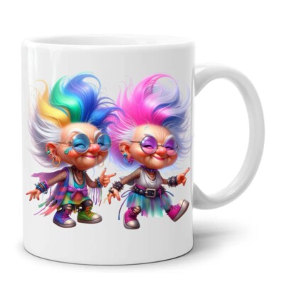 Keramiktasse/ Omas/bunte Haare/Lebensfroh/ Geschenk/Lustig/Spruch
