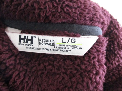 Helly Hansen Jacket Womens Large Purple Pullover Pile Fleece Sweater Sweatshirt - Picture 9 of 12