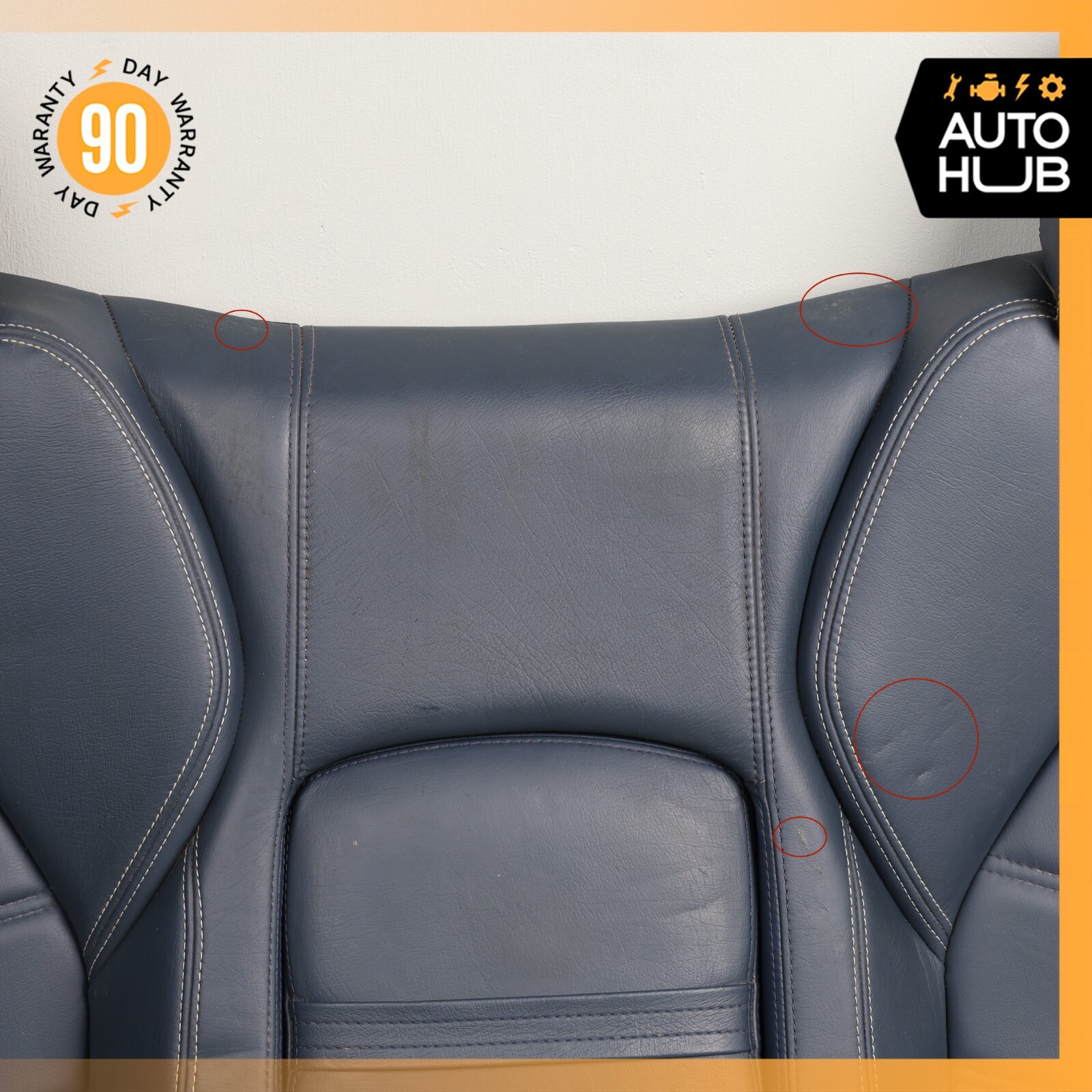 13-18 Maserati GranTurismo M145 S Rear Upper Top Seat Cushion Blue OEM