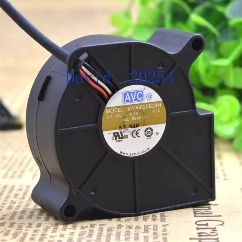 AVC 6025 6CM 24V Turbo centrifugal Double ball blower DG915 Fan BA06025B24H - Image 2 of 4