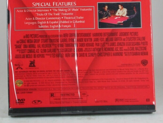 ZERO～D-SHADE Clip Collection/D-SHADE DVD Shade DVD 2003 Stuart Townsend Gabriel Byrne Jamie Foxx Snap