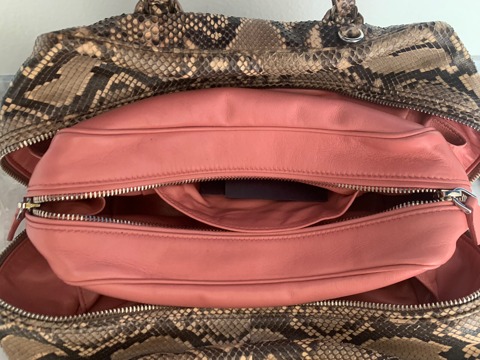 Prada Pink Python Inside Bag Rare - image 5
