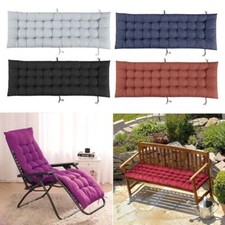 Thick Padded 2/3/4 Seater Garden Bench Cushion Sun Lounger Pad Recliner Chair UK