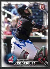 2016 BOWMAN BD 146  Nellie Rodriguez CLEVELAND INDIANS SIGNED AUTOGRAPH AUTO COA