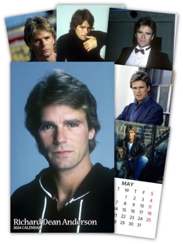 RICHARD DEAN ANDERSON,macgyver,12 MONTH 2024 PHOTO CALENDAR,SIZE 8 1/2in X 14in - Picture 1 of 1