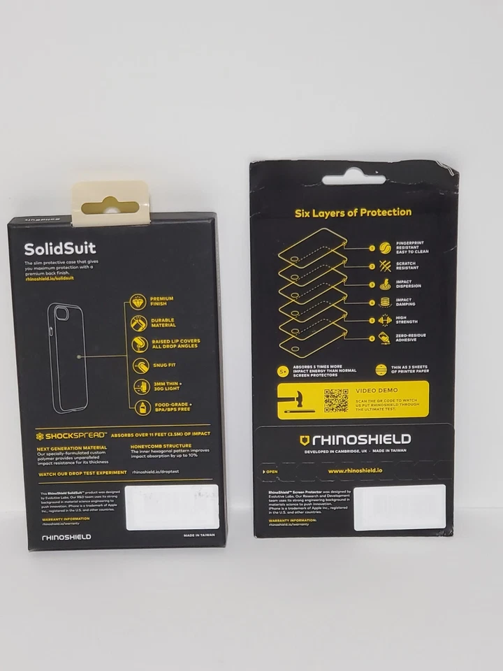 RHINOSHIELD SolidSuit Funda Protectora de Impacto Completo y Protector de Pantalla iPhone X Foto 3 de 3